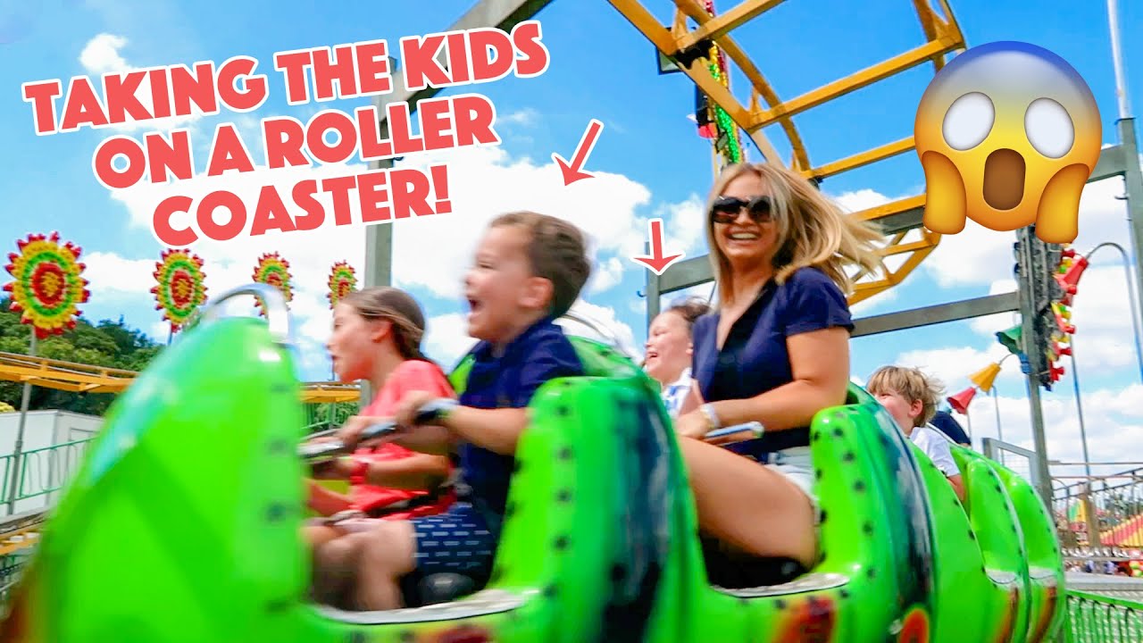 TAKING THE KIDS ON A ROLLER COASTER!