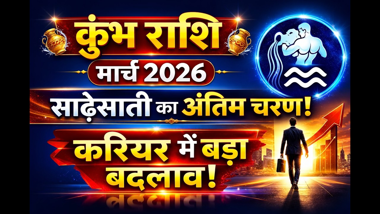 Kumbh Rashi March 2026 Rashifal | कुंभ राशि मार्च 2026 भविष्यफल, नौकरी व्यापार में बड़ा बदलाव