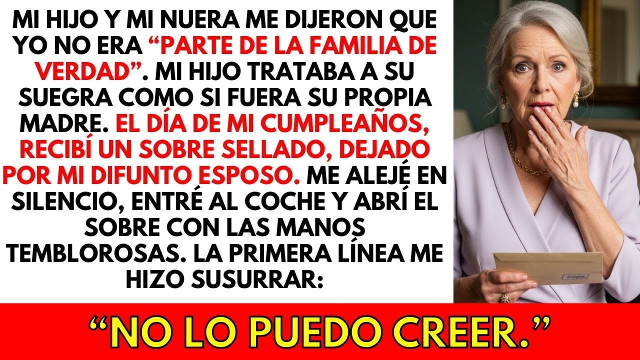 Mi hijo me dijo que yo no era 