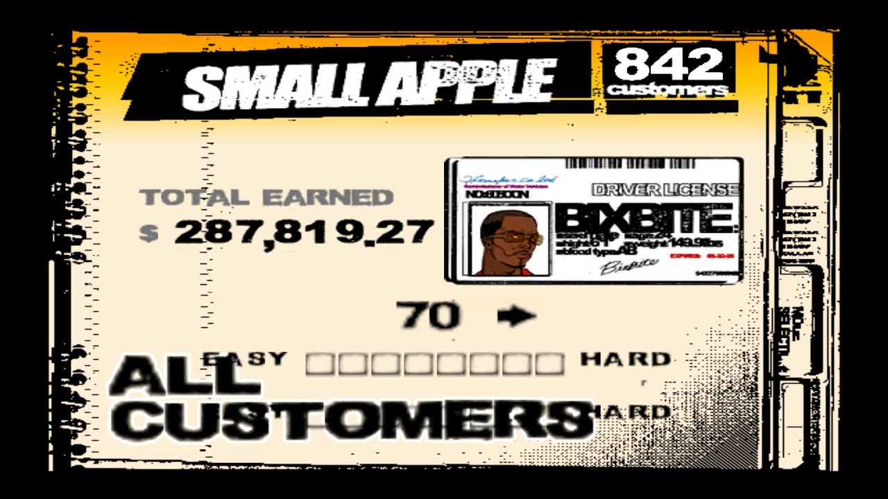 Crazy Taxi 3 - Small Apple - ALL Customers