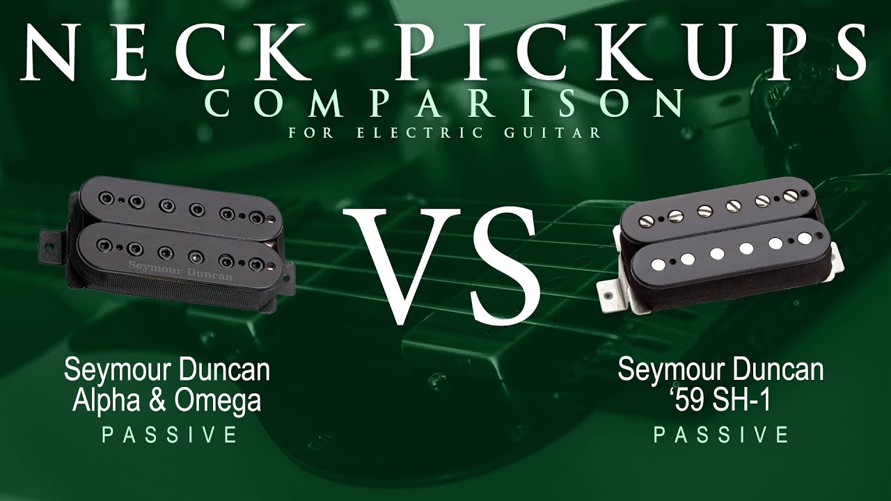 Seymour Duncan ALPHA & OMEGA vs 59' SH-1 - Passive Neck Pickup Guitar Tone Comparison Demo