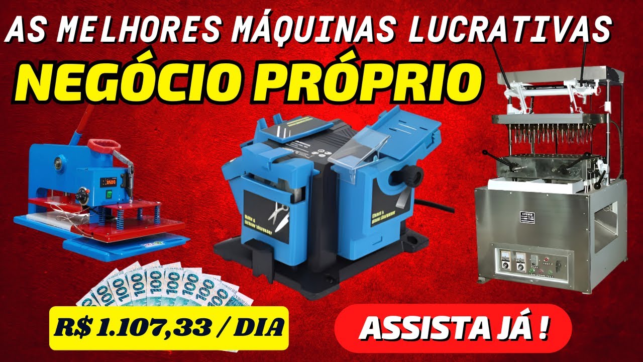 29 Máquinas Para Ganhar Dinheiro e Montar sua Fábrica 🏭