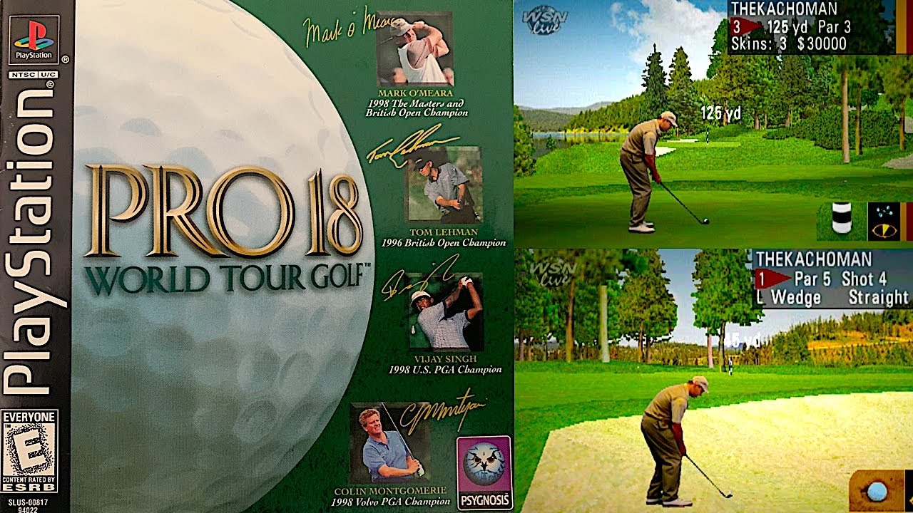 Pro 18 World Tour Golf by Psygnosis for the Sony PlayStation 1999