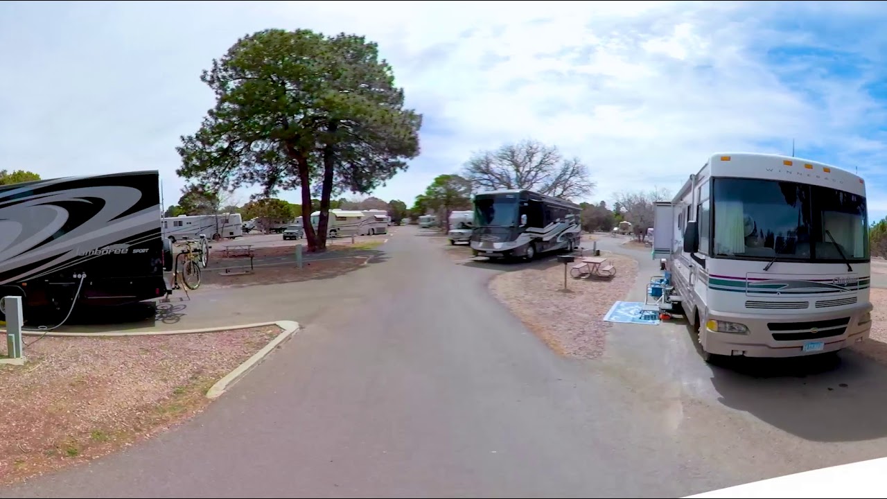 Grand Canyon Trailer Village RV Park at Grand Canyon Arizona - 360 Video Tour 4K CampgroundViews.com