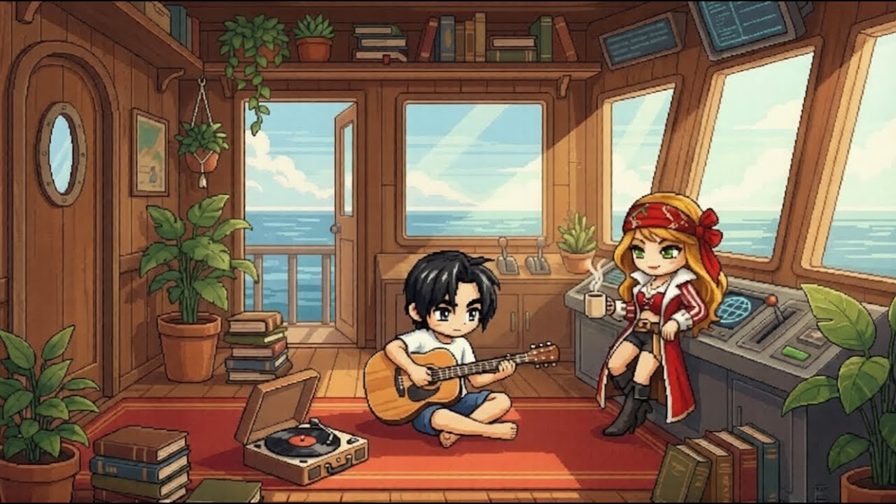 MapleStory Nautilus Harbor 新楓之谷 鯨魚號 早晨的海風聲 1H BGM🎵