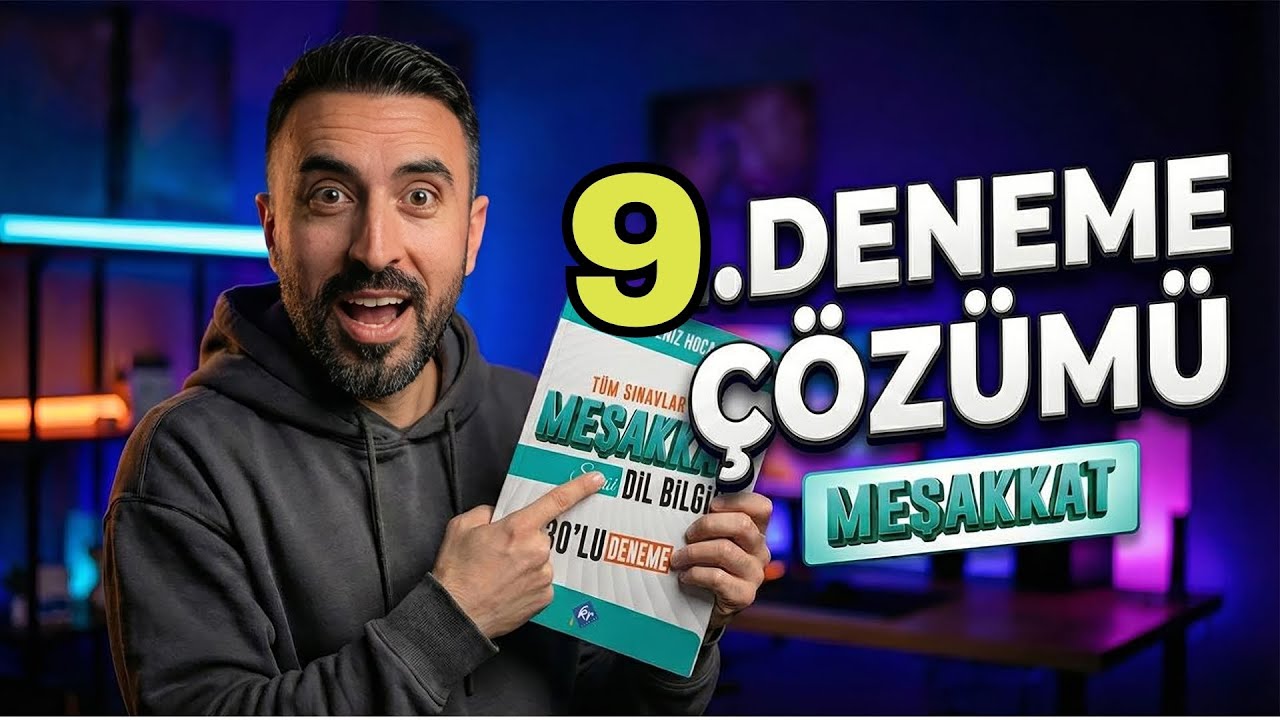MEŞAKKAT DİL BİLGİSİ DENEME SORU ÇÖZÜMÜ 2026 (9.Deneme) / TYT-KPSS-MSÜ