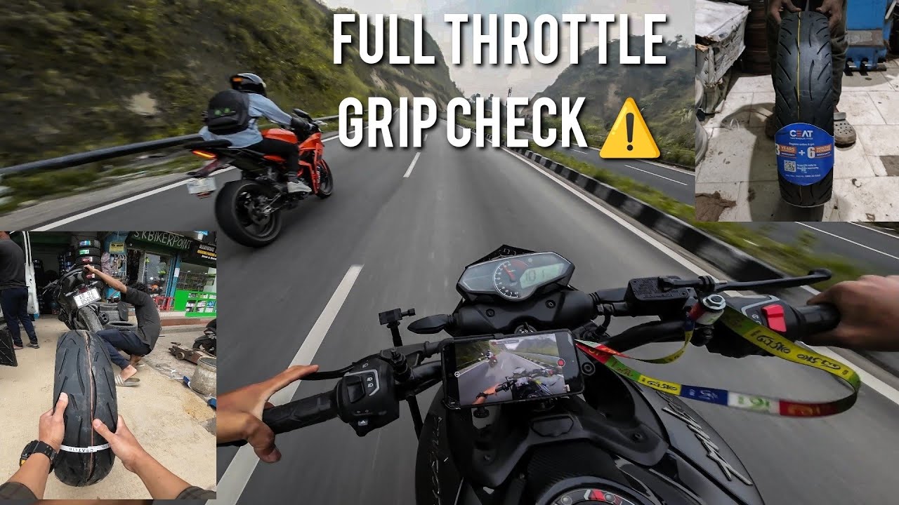 FULL THROTTLE ⚠️ TESTING THE TYRE | CEAT ZOOM RAD X1 GRIP🔥⚠️ | N250🖤 | RC 200🧡 | CAUTION |
