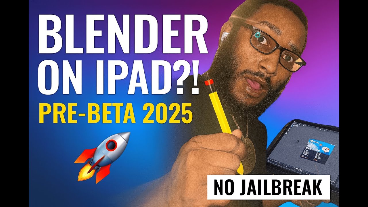 Blender on iPad !!!  Get It Running TODAY (Pre-Beta Testing iOS /IPAD Tutorial 2025)