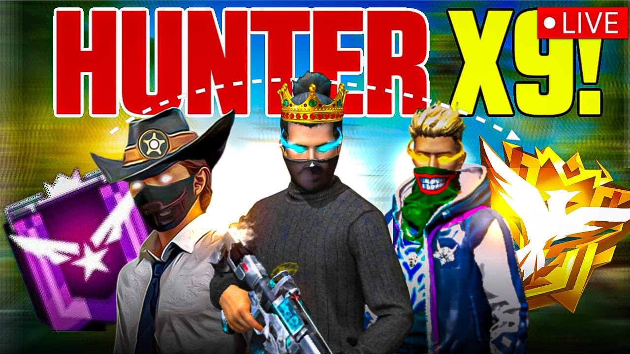 🔴 S-49 Grandmaster Top 1 BR Rank Push Live | HUNTER X9! 🔥🎮