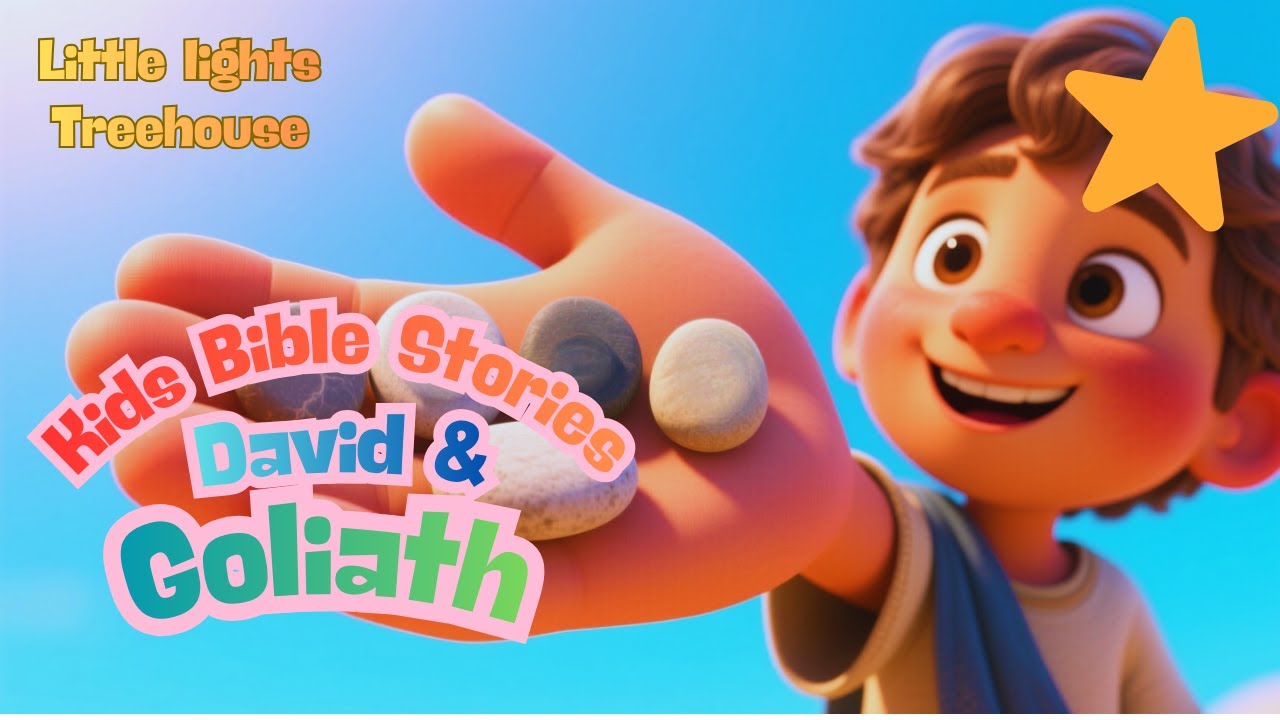 Just Five Smooth Stones Song For Kids with lyrics | Bible Sing-a-long for Kids