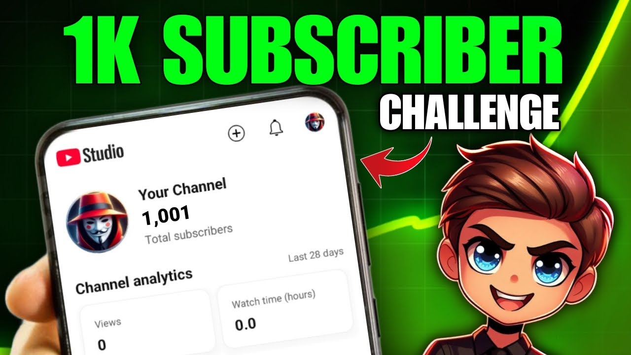 How To Get 1000 Subscribers On YouTube ( 7 Days Challenge )