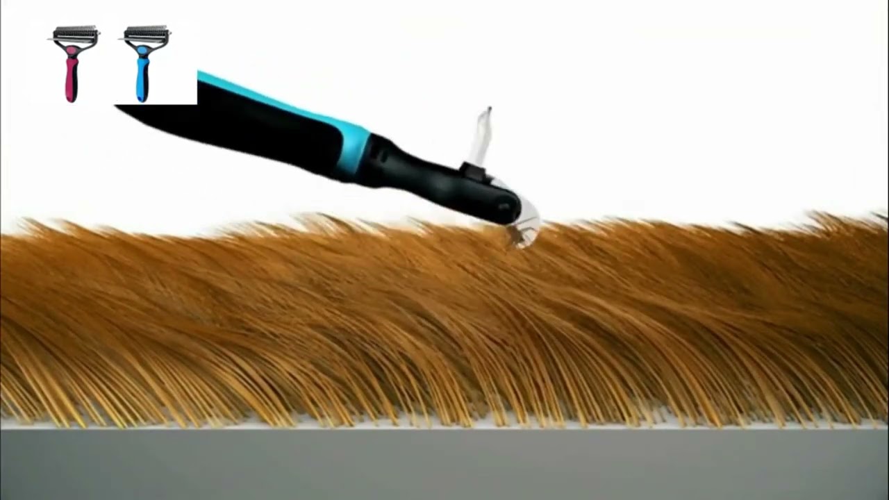 2 in 1 Pet Shedding Brush and Dematting Comb for Large Small Dogs Cats Long Short Hair Remover