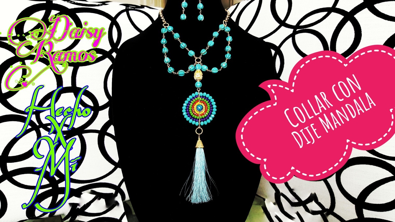 Collar con Dije Mandala, Alambrismo DIY