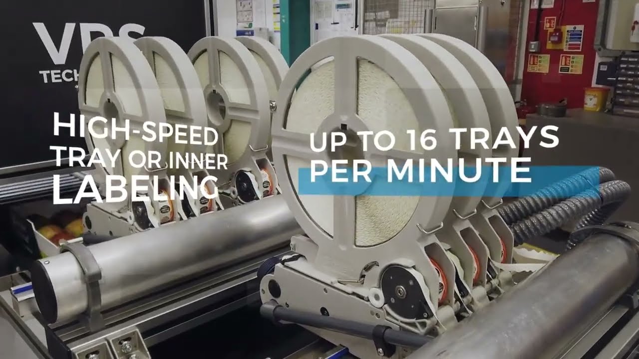 Compact Pattern / Tray Fruit Labeling Solution with Vision Recognition: Sinclair CPL +VRS