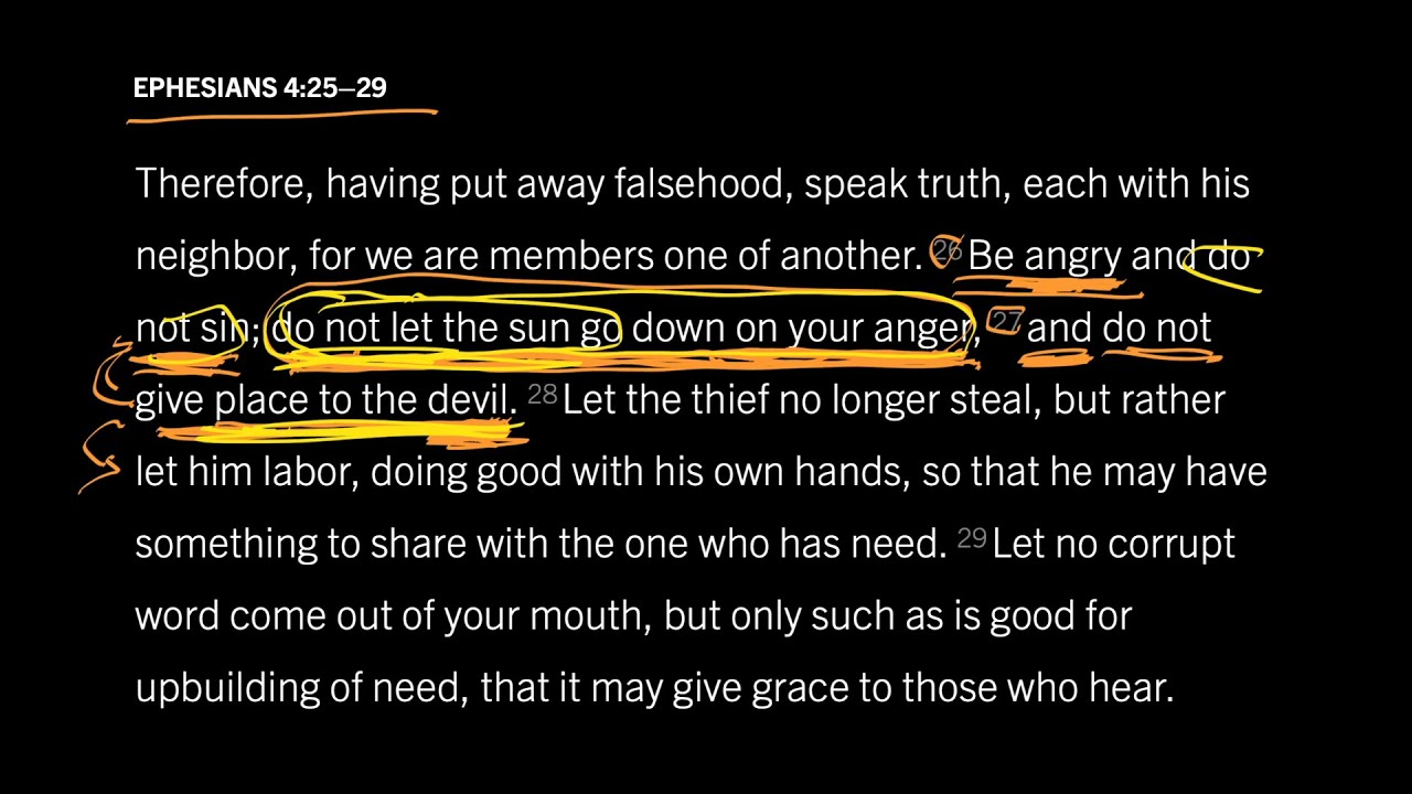 How Does Anger&nbsp;Give Place to the Devil? Ephesians 4:25&ndash;29, Part 5