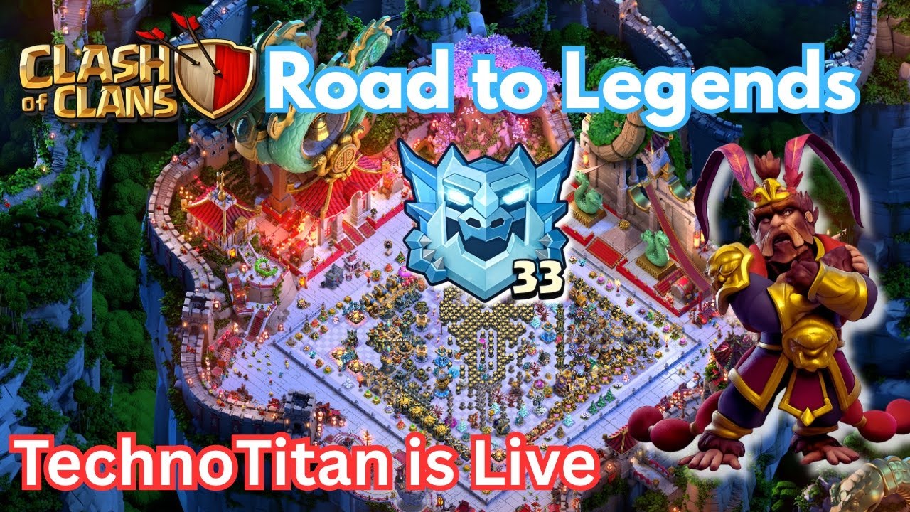 TechnoTitan is Live | Clash of Clans | Base Viewing | Live Ranked Attacks | Live Commentary