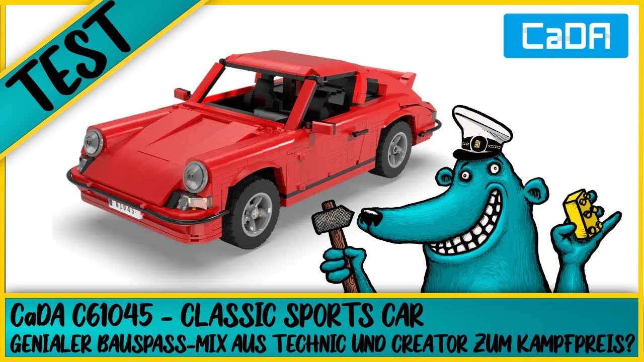 Genialer Porsche aus Technic- und Creator-Elementen zum Kampfpreis? - CaDA C61045 Classic Sports Car