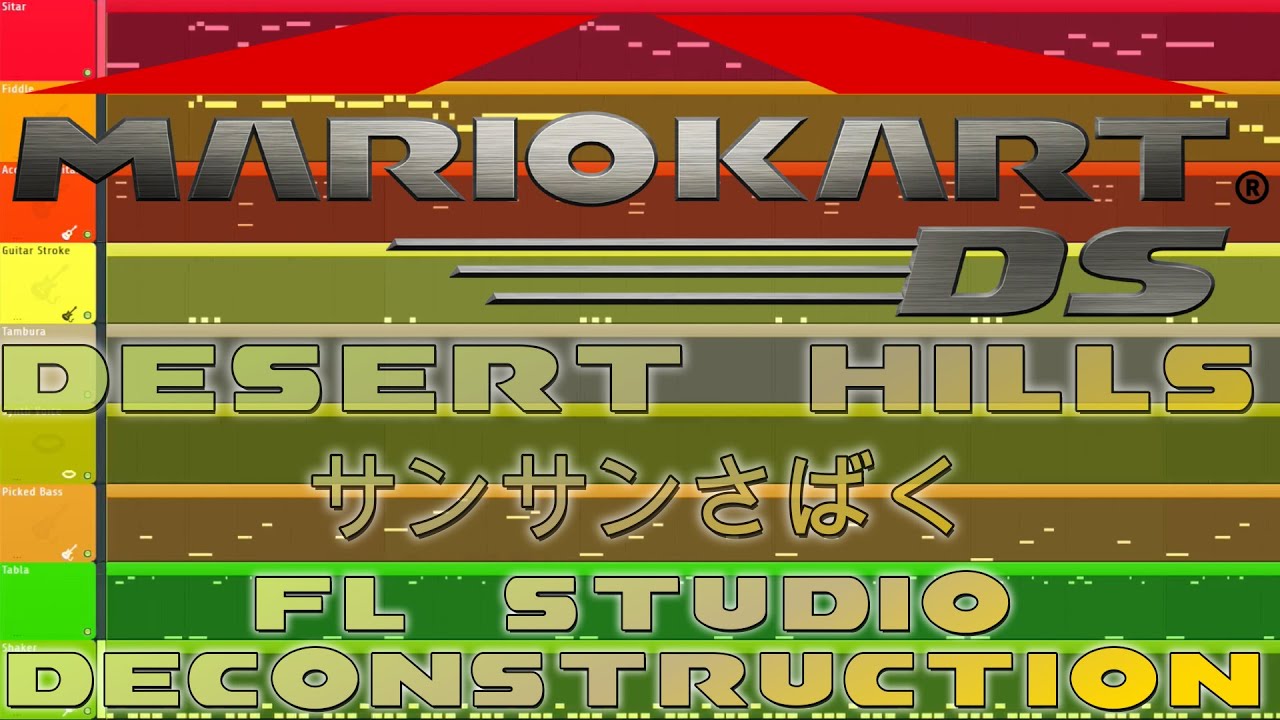 Mario Kart DS - DESERT HILLS - FL Studio Deconstruction