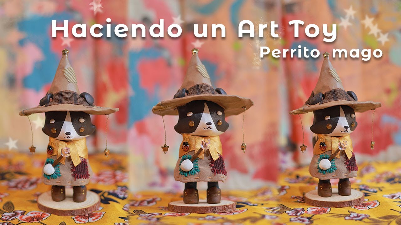 Esculpiendo un perrito mago a partir de una ilustración ✨ Figura personalizada