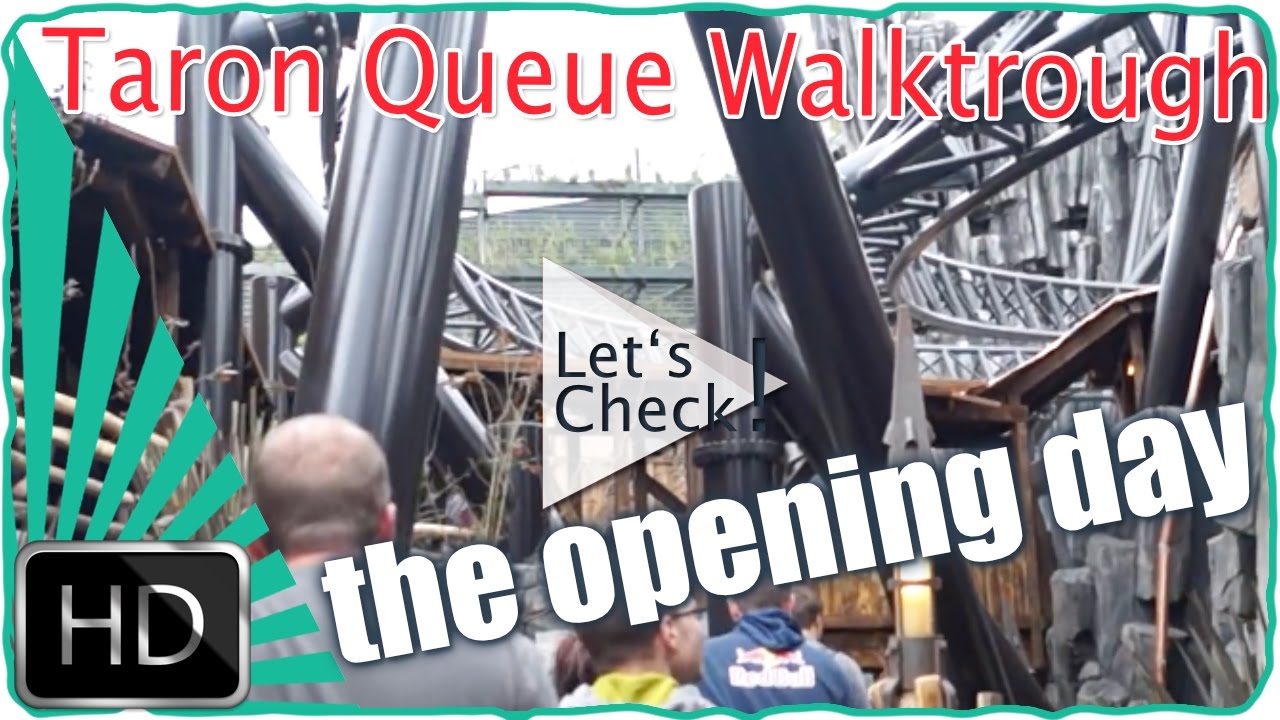 Phantasialand - Taron - Queue Walkthrough