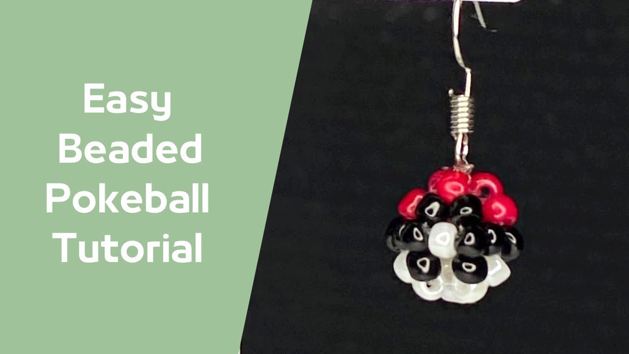 How To: Easy Beaded Pokeball Pokémon Tutorial