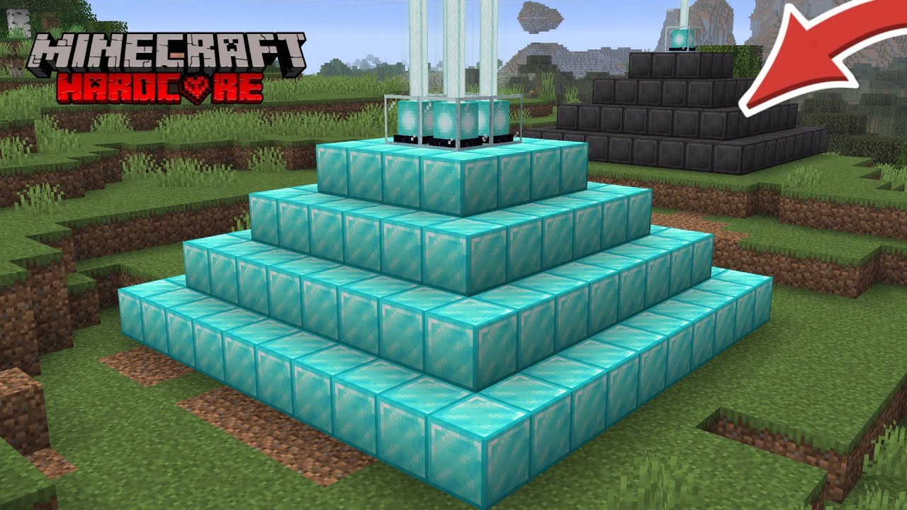 J'ai Construit le Beacon en Diamant sur Minecraft Hardcore