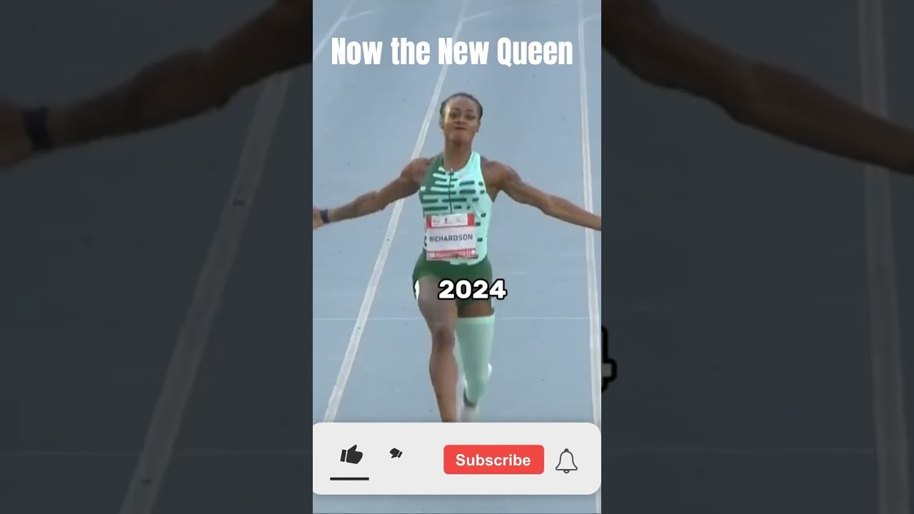 Tribute from Flo-Jo to the new Queen of the track Sha'Carri.🇺🇸 #trackstar #viral #fyp
