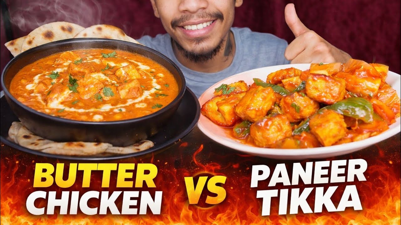 Today is Butter Chicken Paneer Tikka With  Puri...