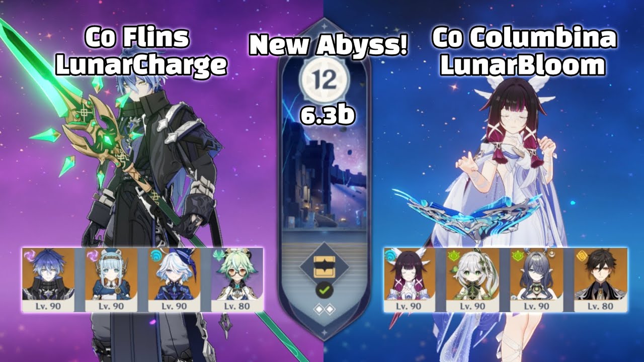 [New Abyss 6.3b] C0 Flins x C0 Columbina Floor 12 | Genshin Impact