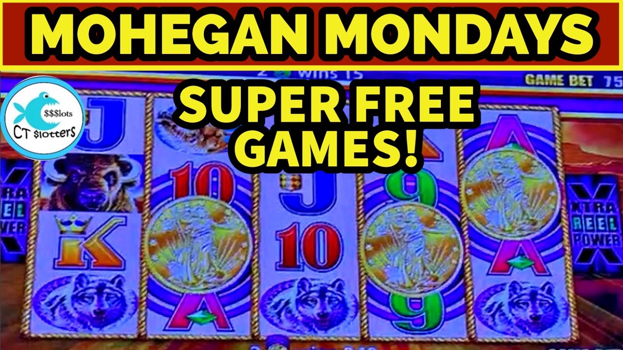 WONDER 4 TOWER SUPER FREE GAMES! BUFFALO GOLD FOR THE WIN! MOHEGAN MONDAYS!