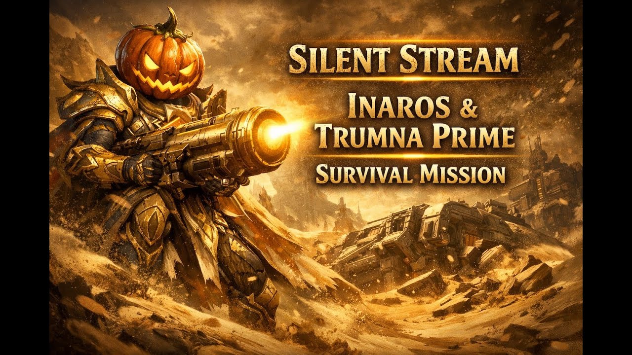Warframe｜INAROS × 新アルケイン「プライマリ・ブルワーク」TRUMNA Prime 60分耐久運用検証｜古の同盟｜Silent LIVE｜HappinessDark