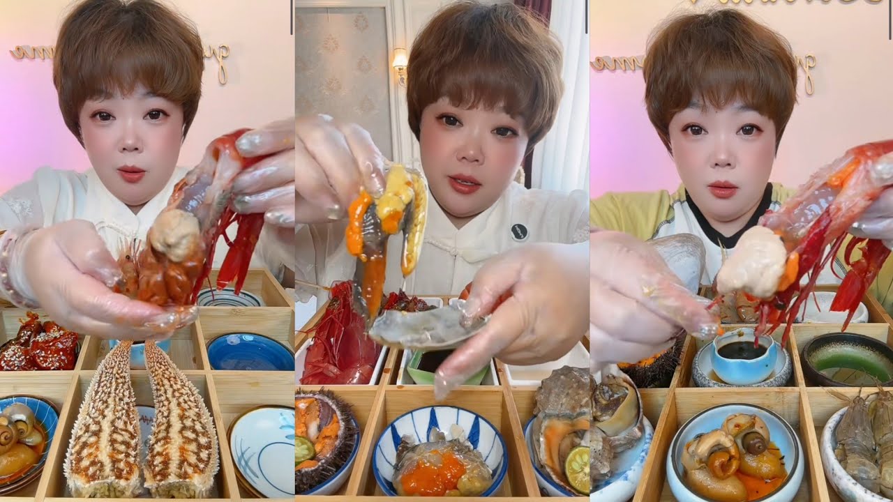 Eat shrimp 🦐🦐🦐 oysters Seafood  shrimp🦞 eggs shrimp 🦐#shrimp #lopster #crab