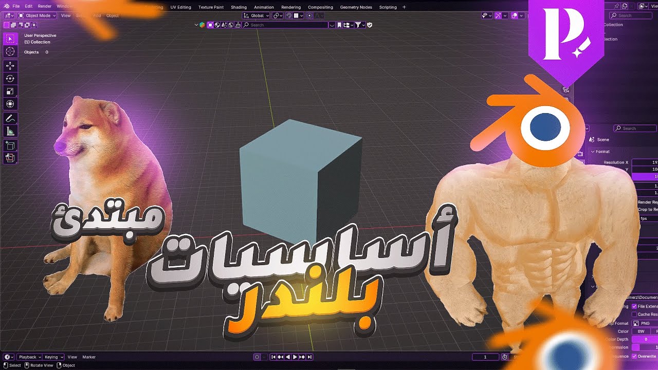 أساسيات بلندر  | دليلك الشامل للمبتدئين! 🔥🎨