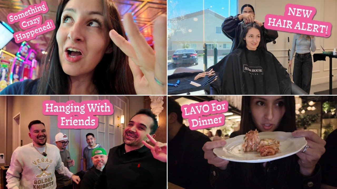 We Had The BEST Day Ever At El Cortez- Dinner At LAVO, NEW HAIR & Casino Madness With Friends!
