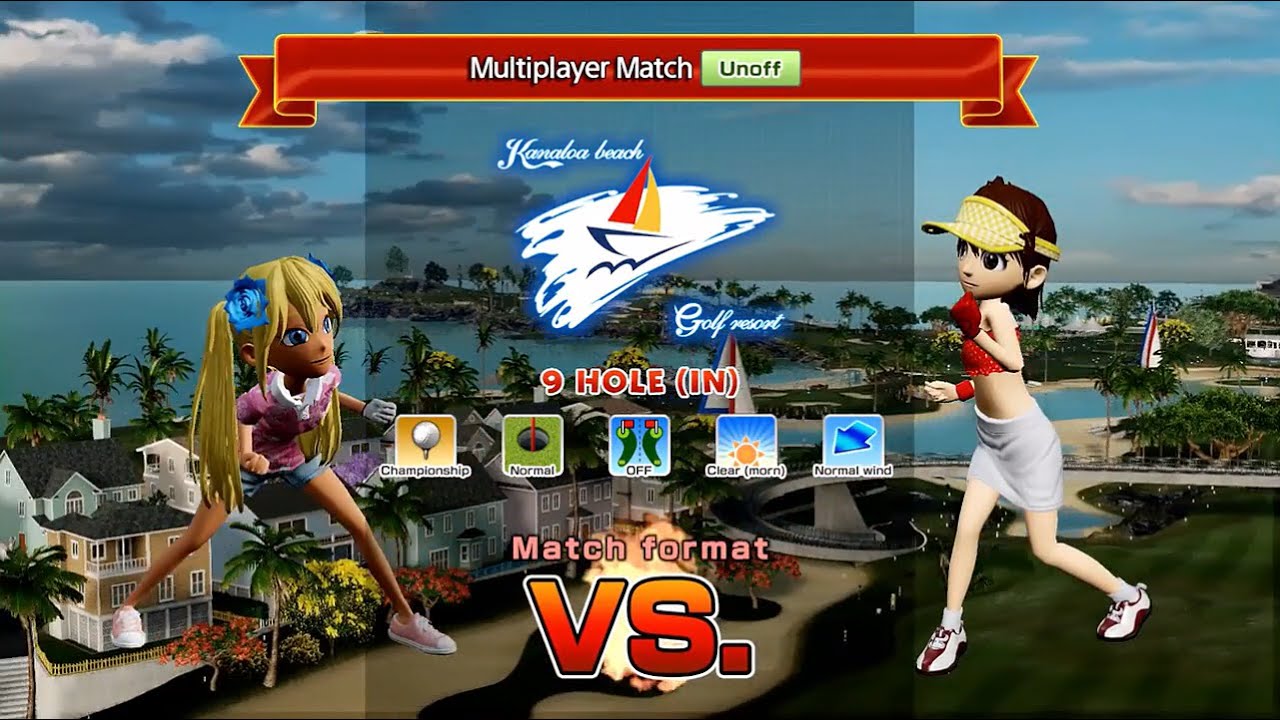 Everybody's Golf (PS4) - Lani vs. Aya (CPU Match Play)