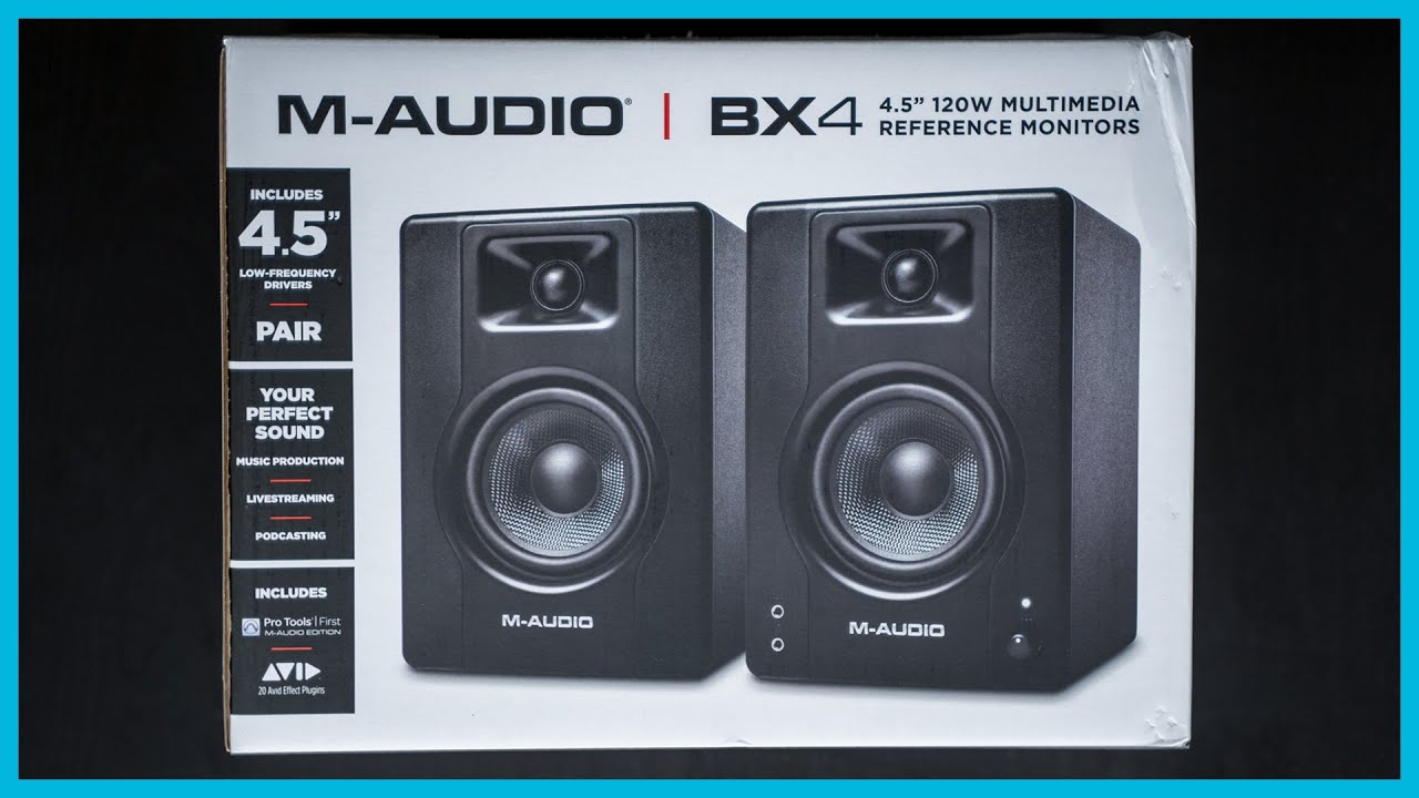 M-Audio BX4 Multimedia Monitors - Unboxing & First Impressions