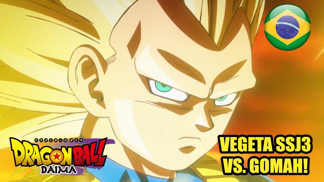 Vegeta se transforma em Super Saiyajin 3 contra o Gomah! Cena DUBLADA em PORTUGU&Ecirc;S (BR)!