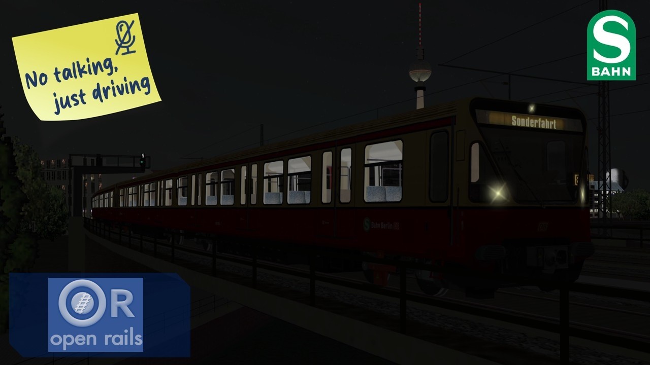 Im 480er durch das nächtliche Berlin | Berliner S-Bahn Teil 1 | BR 480 | Open Rails/MSTS