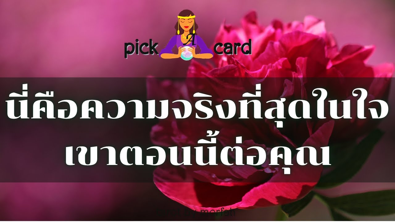 🔮Pick a Card 🧚นี่คือความจริงที่สุดในใจเขาตอนนี้ต่อคุณ💌🌻👫