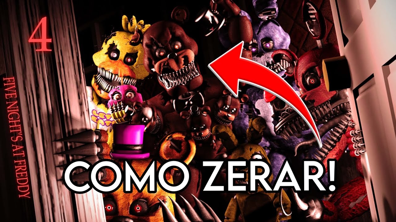 10 DICAS De como ZERAR O FNAF 4!! (Com essas dicas vai ficar easy de zerar)