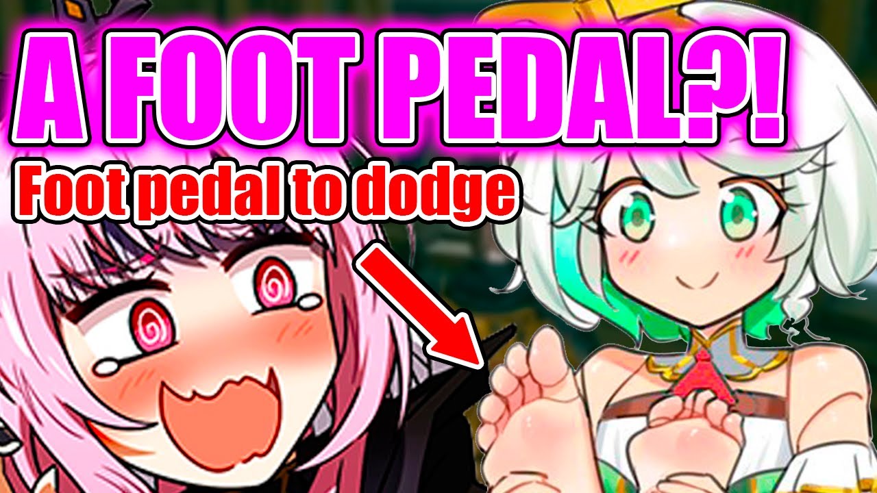 Calli Reacts To Ceci Using A Foot Pedal To Play Elden Ring