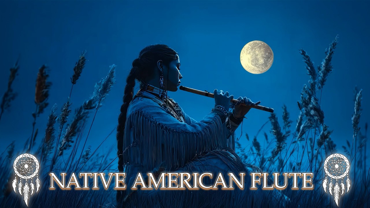 Flute Beneath the Moonlight - Sleep Deeper with Relaxing Native American Flute Music - Healing Music