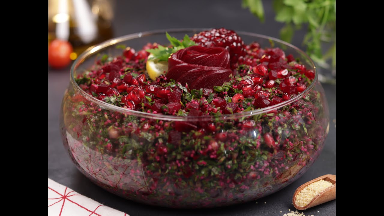تبولة الشمندر الصحية الشهية سهلة وسريعة التحضير 😋👌