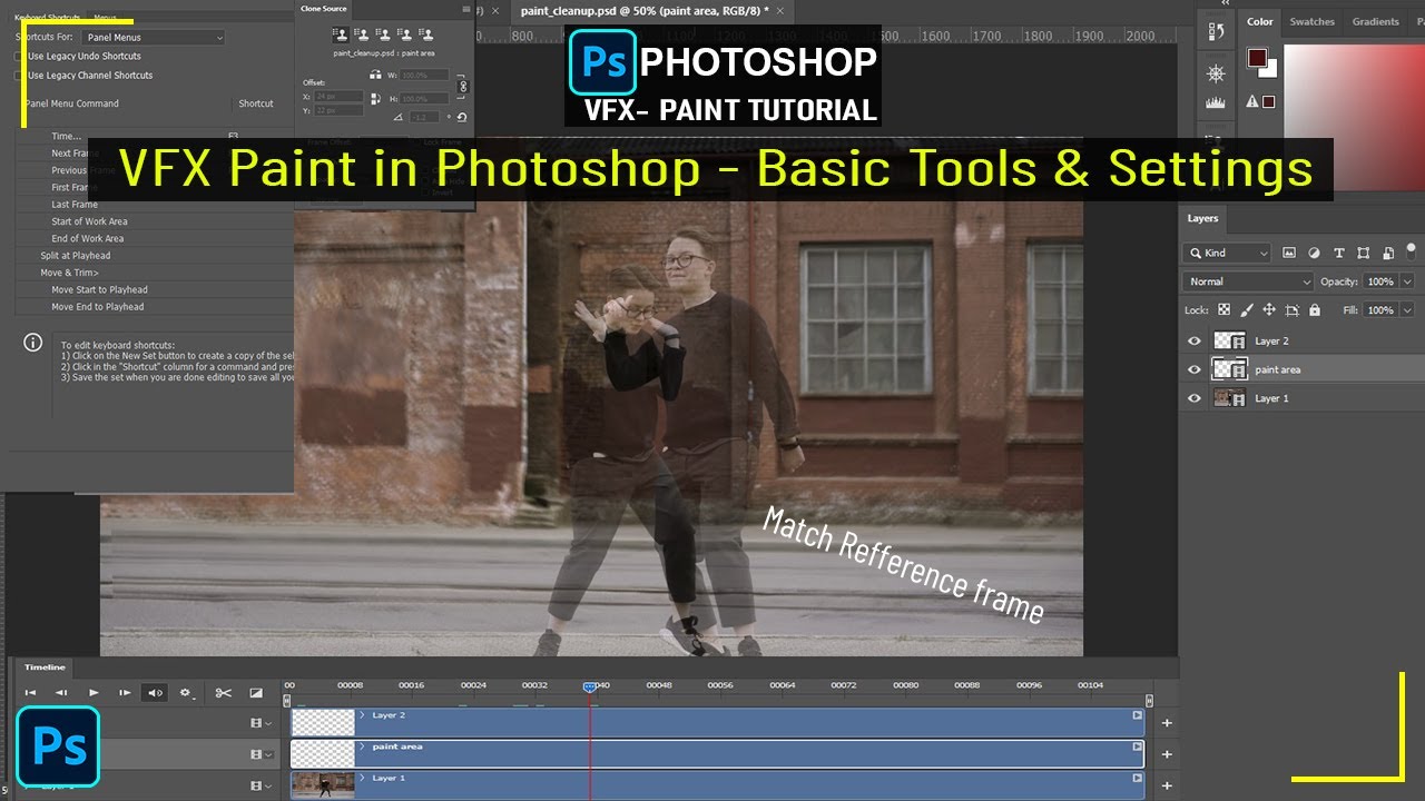 VFX Paint in Photoshop - Photoshop Basic Tools For VFX Paint | Photoshop VFX Paint Tutorial