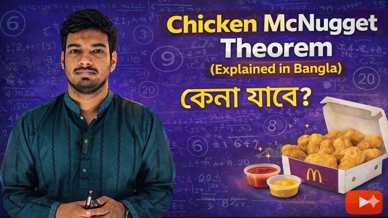🛑642. Chicken McNugget Theorem (Explained in Bangla)