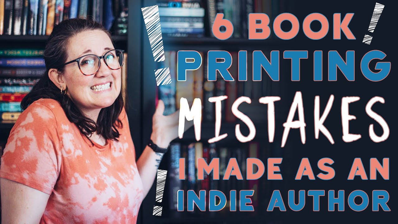 Book printing mistakes I made as an indie author (don't make these mistakes!)