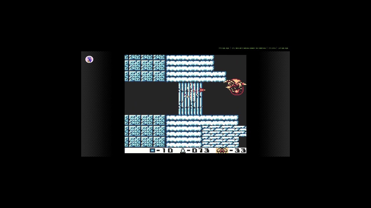 Luke fights a Metroid 