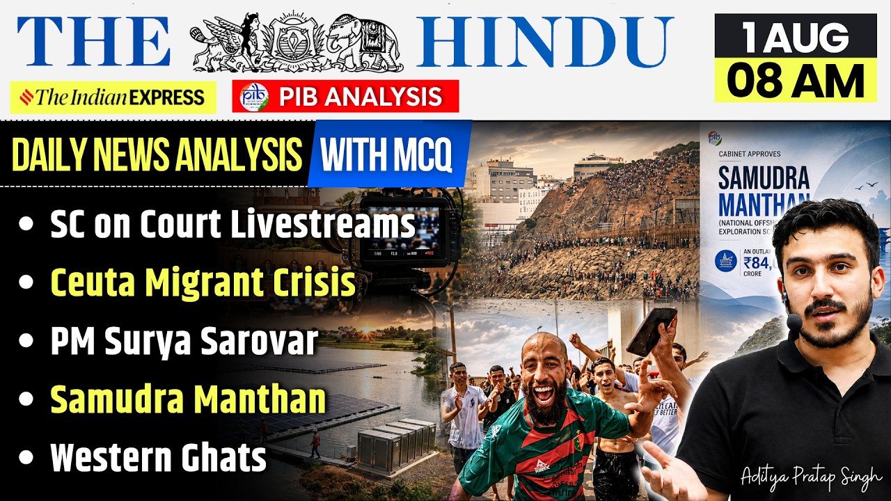 The Hindu News Analysis | 1 August 2026 | PIB Current Affairs + MCQs | UPSC Prelims & Mains