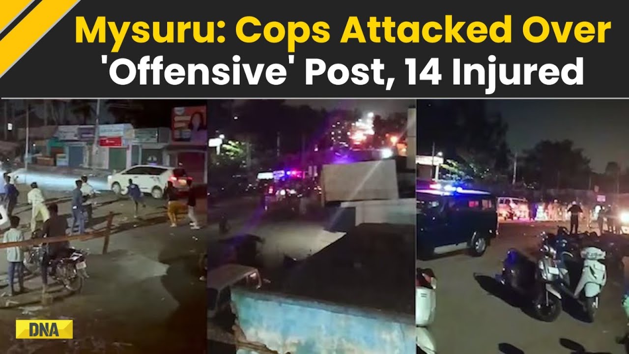 Mysuru: Mob Attacks Udayagiri Police Station Over Social Media Post , Injured Cops Toll Climbs To 14