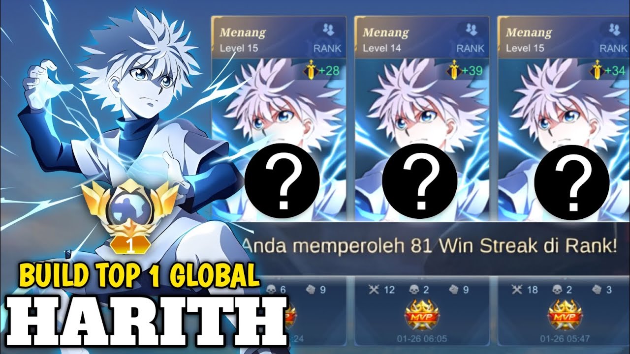 TOP 1 GLOBAL HARITH COBAIN BUILD HARITH TERSAKIT DI META SEKARANG! MLBB